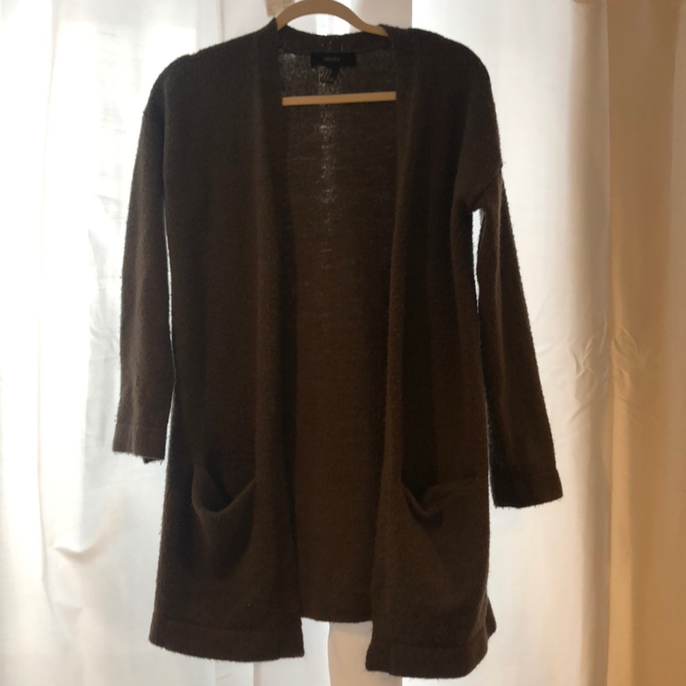 Dark green cardigan